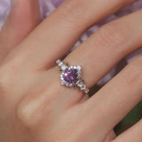 Galactic Pear Cut Amethyst Ring