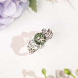 Cedar Wisp Moss Agate Ring