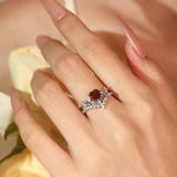 Heart’s Desire Mozambique Red Garnet Ring©