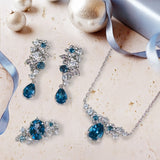 Midnight Veil London Blue Topaz Necklace