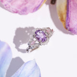 Elaria Amethyst Ring - The Emberwing Tale