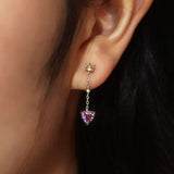Heart of the Realm Amethyst Earrings