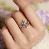 Woodland and Victorian Lace Sky Blue Topaz© Ring Set