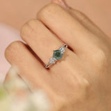 Oasis Moss Agate Ring