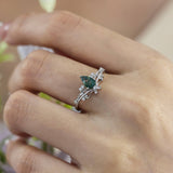 Lotus Moss Agate Ring©