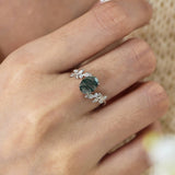 Build Your Own: Between the Leaf Oval Cut Ring©