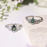 Lotus Moss Agate Ring©