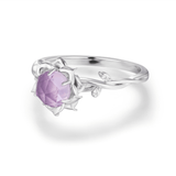 Moonflower Amethyst Ring