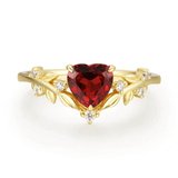 Heart’s Desire Mozambique Red Garnet Ring©