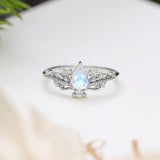 Lotus Moonstone Ring©
