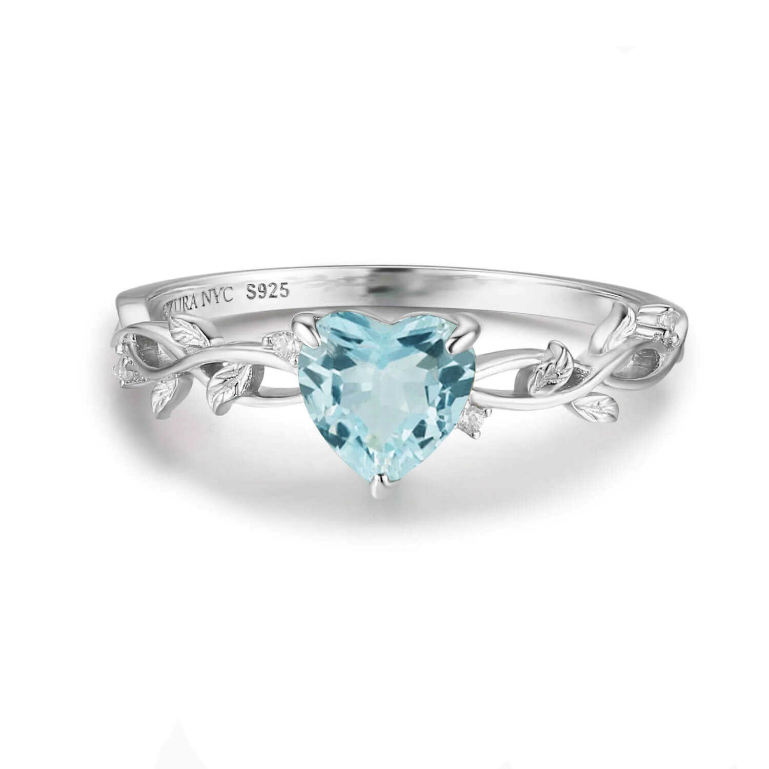 Everlasting Aquamarine Ring (White Gold)©