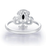 Clover Club Black Onyx Ring