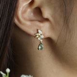 Blair Green Moss Agate Earrings