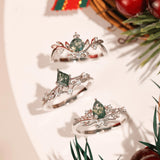 Victorian Lace Moss Agate Ring©