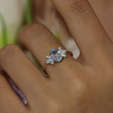Twilight Star Sky Blue Topaz Ring