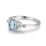 Stellar Aquamarine Ring (White Gold)