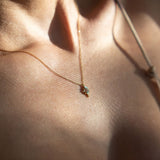 Ocean Star Sky Blue Topaz Necklace (Yellow Gold)