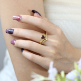 Heart’s Desire Mozambique Red Garnet Ring©