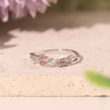 Cherry Blossom Tourmaline Band