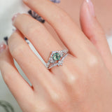 Fae Meadow Moss Agate Ring