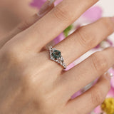 Fae Meadow Moss Agate Ring