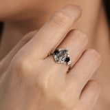 Noctis Moss Agate Black Onyx Ring©