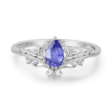 Lotus Tanzanite©, Abloom, and Woodland Ring Set
