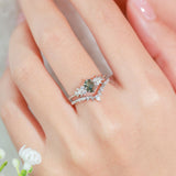 Wildflower Moss Agate Ring©