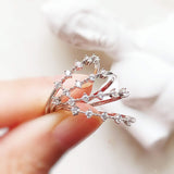 White Topaz Celestial Ring