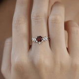 Heart’s Desire Mozambique Red Garnet Ring©