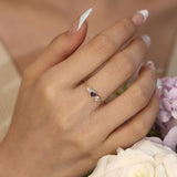 Birthstone Chain Ring