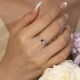 Birthstone Chain Ring