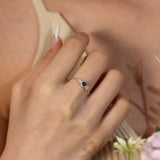 Birthstone Chain Ring