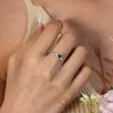 Birthstone Chain Ring