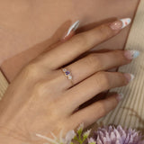 Birthstone Chain Ring