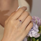 Birthstone Chain Ring