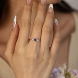 Birthstone Chain Ring