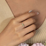 Birthstone Chain Ring