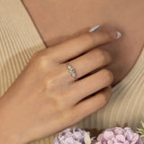 Birthstone Chain Ring