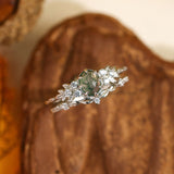 Wildflower Moss Agate Ring©
