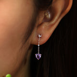 Heart of the Realm Amethyst Earrings