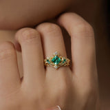 Emerald of the Lost Woods Ring