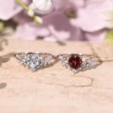 Heart’s Desire Mozambique Red Garnet Ring©