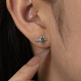 Verdant Moss Agate Studs