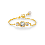 Birthstone Chain Ring