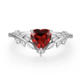 Heart’s Desire Mozambique Red Garnet Ring©