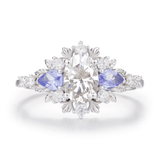 Dahlia Moissanite Tanzanite Ring©