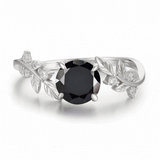 Build Your Own: Between the Leaf Round Cut Ring