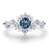 Blossoms at Sunrise London Blue Topaz Ring
