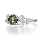 Cedar Wisp Moss Agate Ring